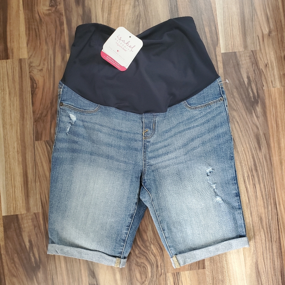 nwt maternity denim shorts • Isabel & Ingrid